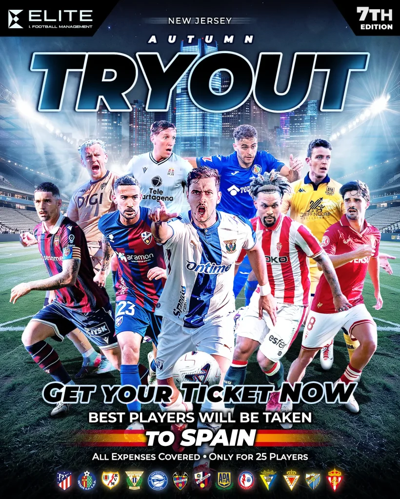 Poster New Jersey Soccer Tryout Fall 2026 - Elite IFM
